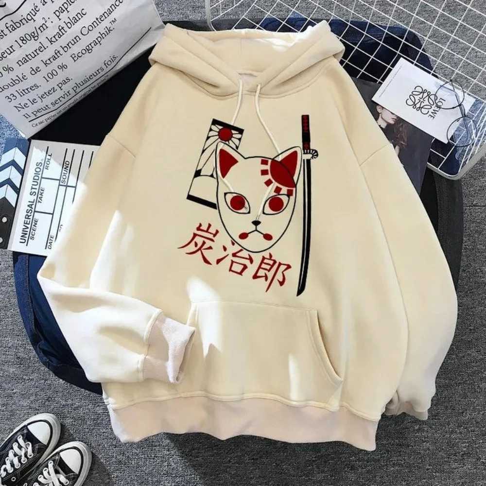 2024 Fashion New Mens Anime Devil Killer Printed Hoodie Spring/Summer Versatile Couple Casual Zipper Hoodie S-3XL W250408