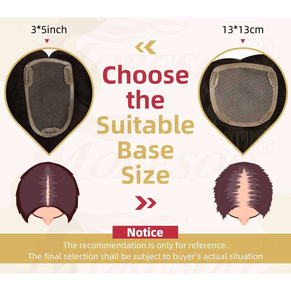 Moresoo Topper 100% Real Human Clip in Extensions Brazilian hine Remy Hair 13*13cm Mono and PU Top Invisible