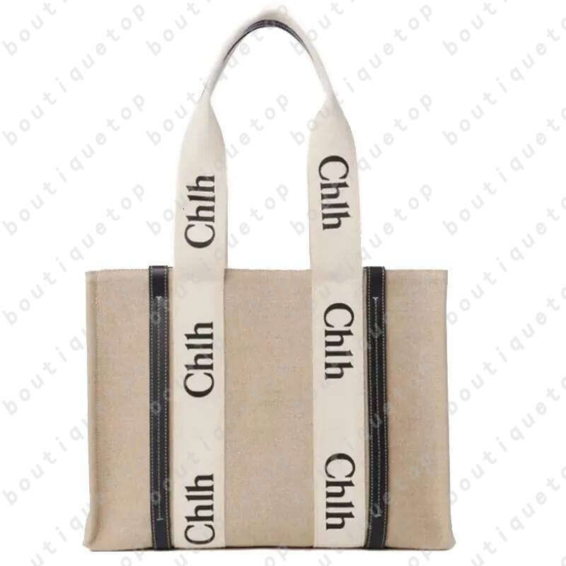 Designer Bag woody Tote Bag Classic Beach Bag Shopping Handbags Canvas Straw Travel Cross Body Bags Crossbody Shoulder Bag Purses Chlolies Chlo Chlos Bag aaa