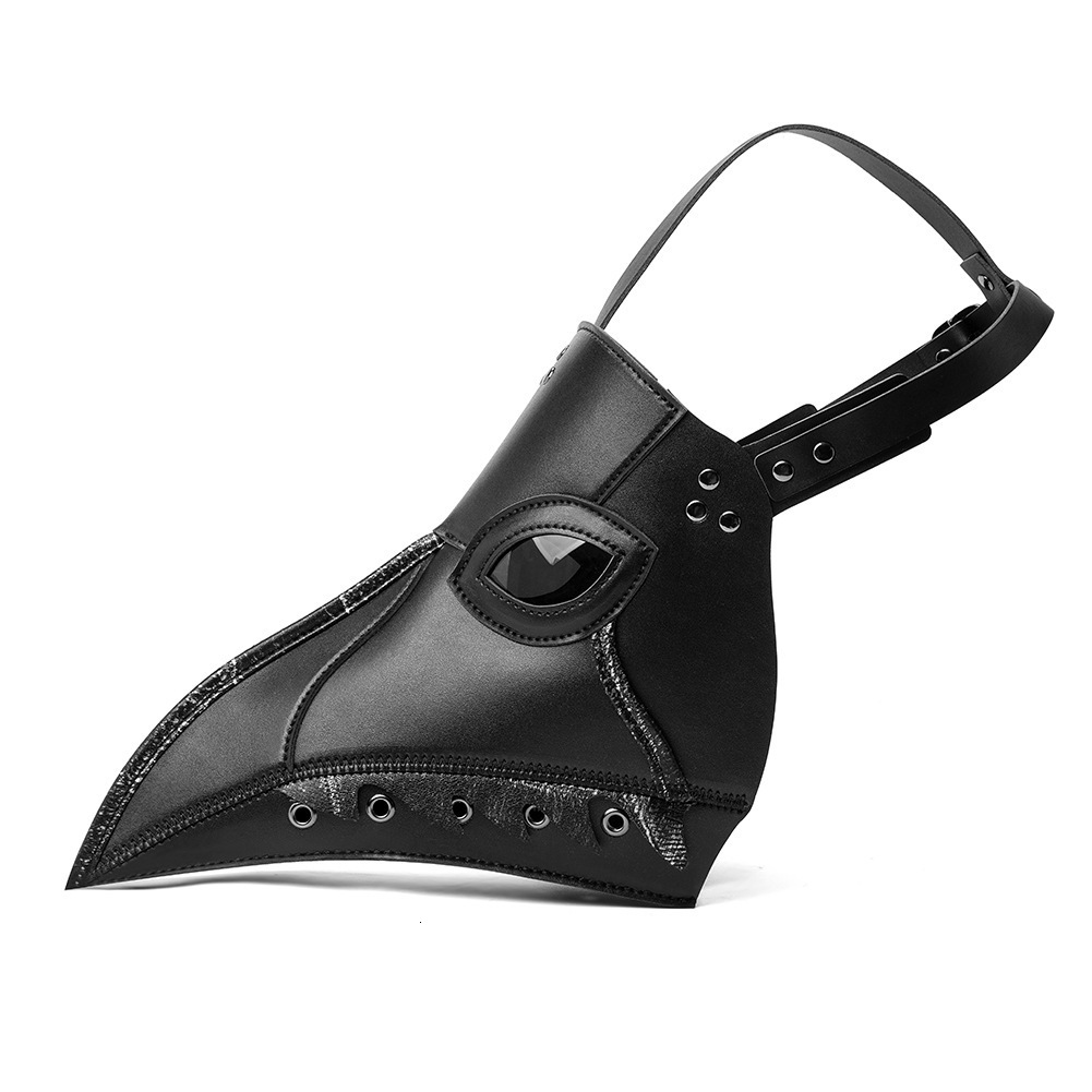 New Halloween Punk Plague Bird Beak Mask Easter Party Headgear for Women ddmymoon