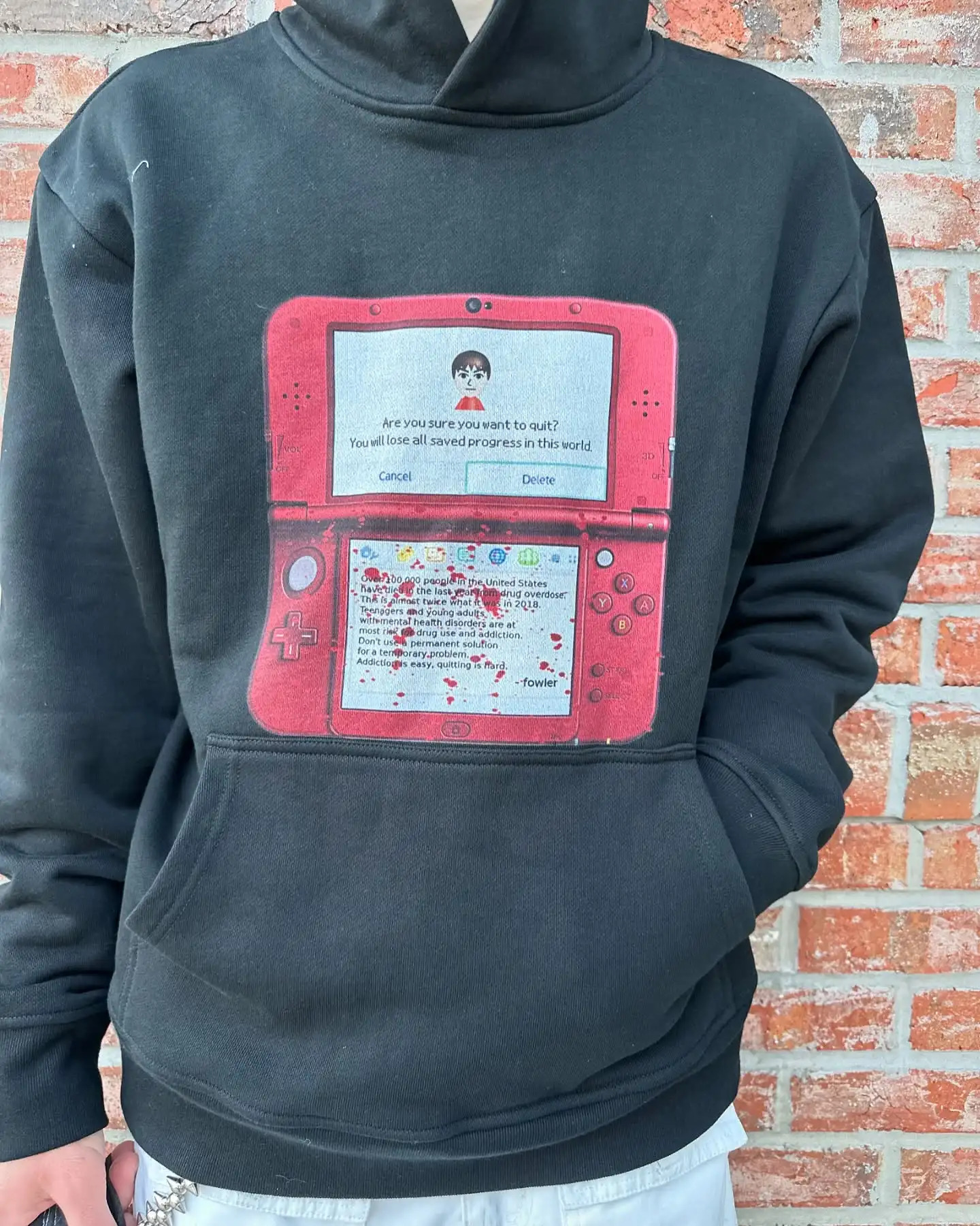 Harajuku Trendy Sportswear Black 3DS Hoodies Women Mens Streetwear Tape Mark Sell Sweatshirts Zip Up Hoodie Y2k Tops 250728