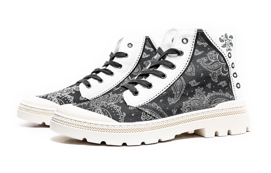 Jifffly canvas traditional Chinese style Martin boots, winter woolen couple national trend men's shoes, Korean version of the trend, versatile