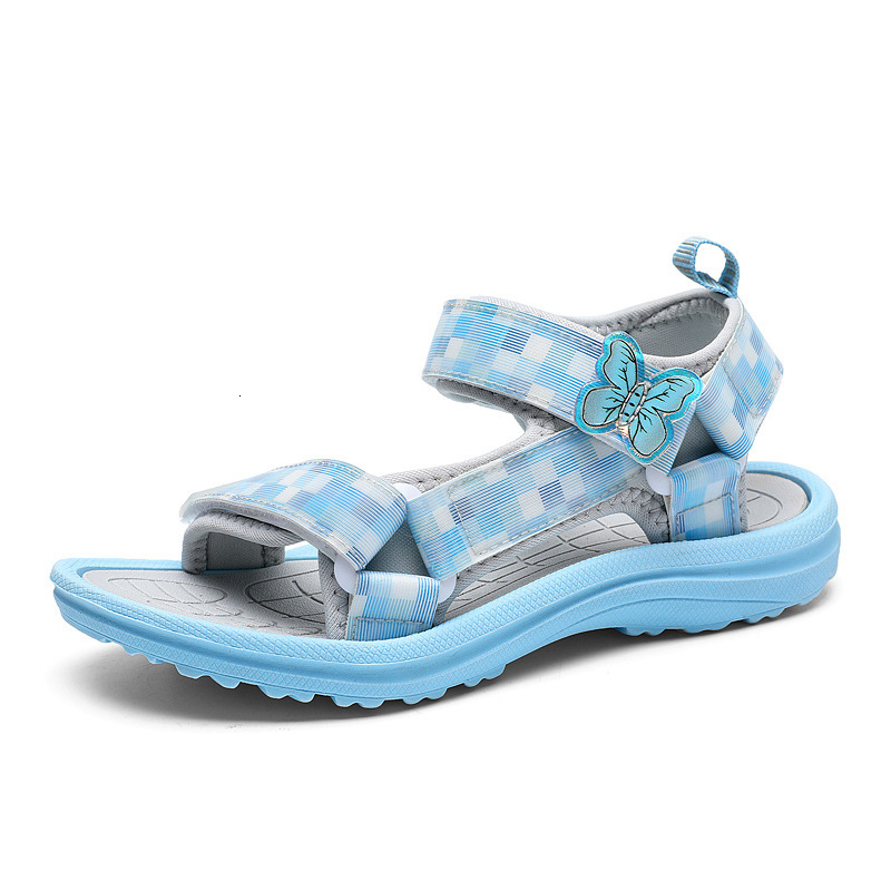 Cartoon Butterfly Children's 2025 Sweet Style Sandals for Big Kids Soft Sole Girls' Beach Shoes