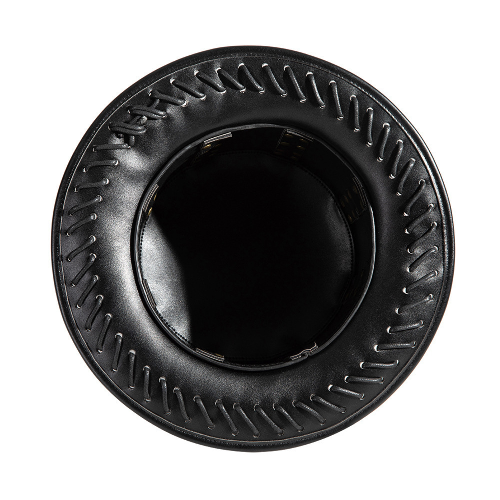 Halloween New Punk Plague Doctor Unisex PU Magic Gentleman Top Hat Women's Ball Props Accessories ddmymoon