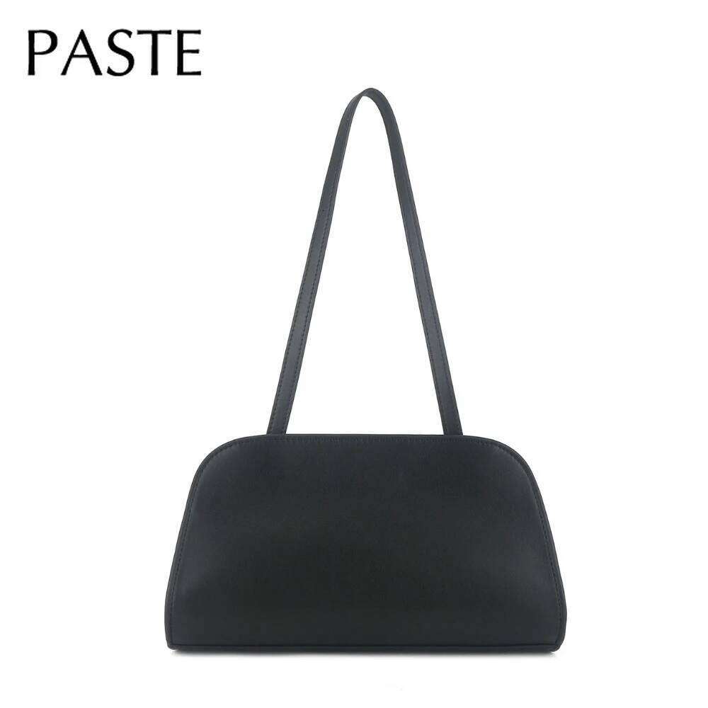 New Fashion Designer Minimalist and Niche Casual Tote All-match Coffee Beige Color Cowhide Leather Women Handbag Armpit Purse