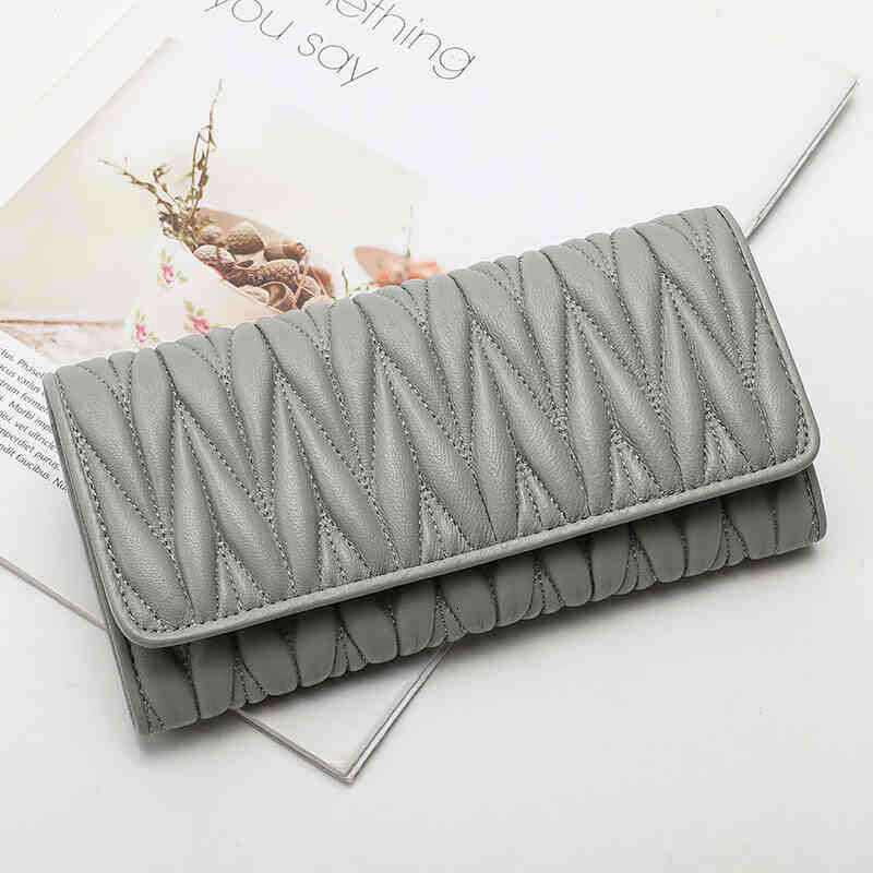 Designer bag Luxury bag Small C Style MIU Clutch Genuine Leather Card Holder Solid Color Women's Long Wallet