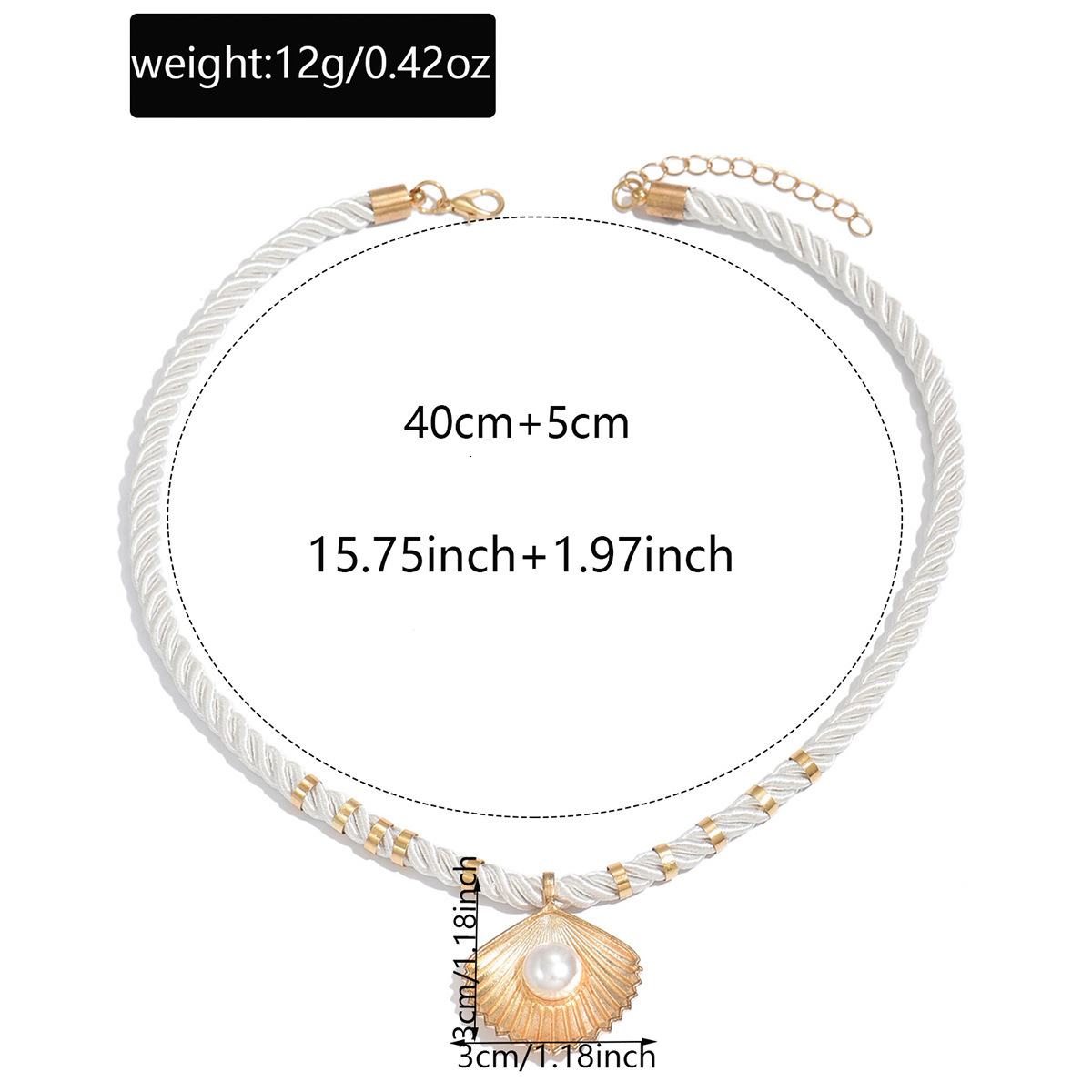 Hot Selling Summer Fashion Vacation Style Pearl Shell Pendant Niche High-End Personality Knot Necklace Jewelry for Women