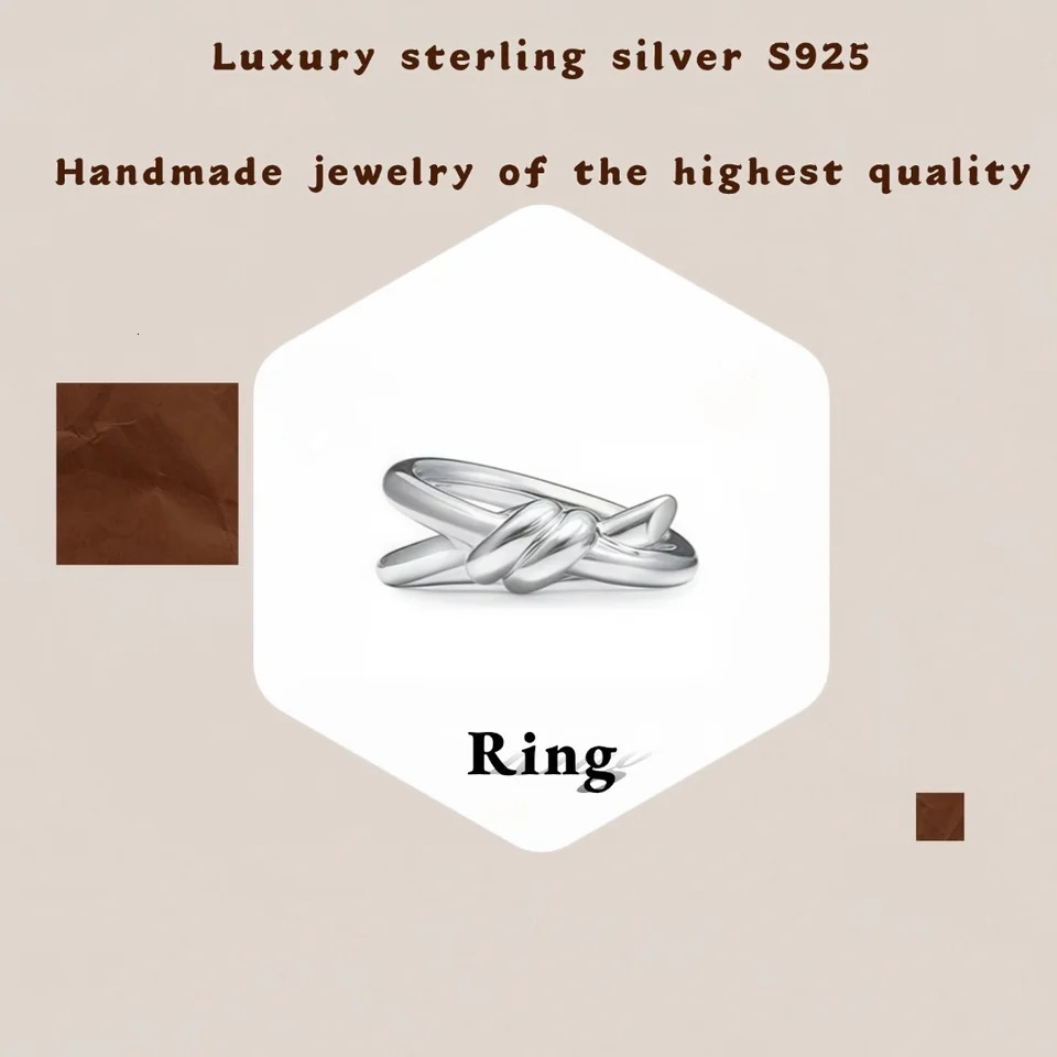 s925 handmade silver bracelet Ring European and American style accessories Suitable for daily wear Holiday gifts 250728