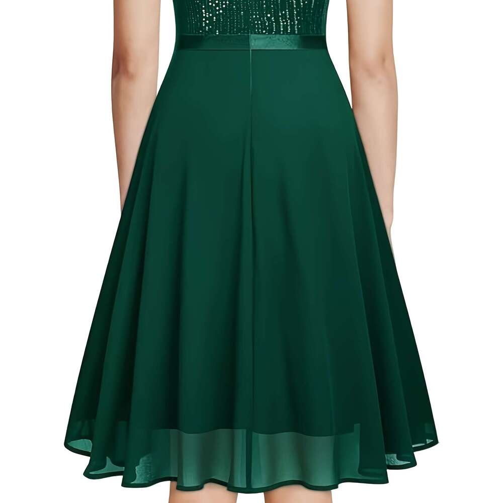 Chorus Evening Party Dress Women's Choir Long Skirt Evening Dress 2025 New Annual Meeting Host Performance Costume Spring