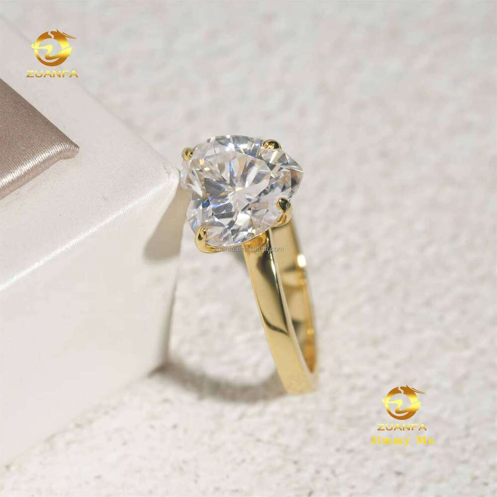 Hidden Halo Elegant Bride Wedding Jewelry Silver Heart Silicon Stone Engagement Ring for Women with GRA Certificate