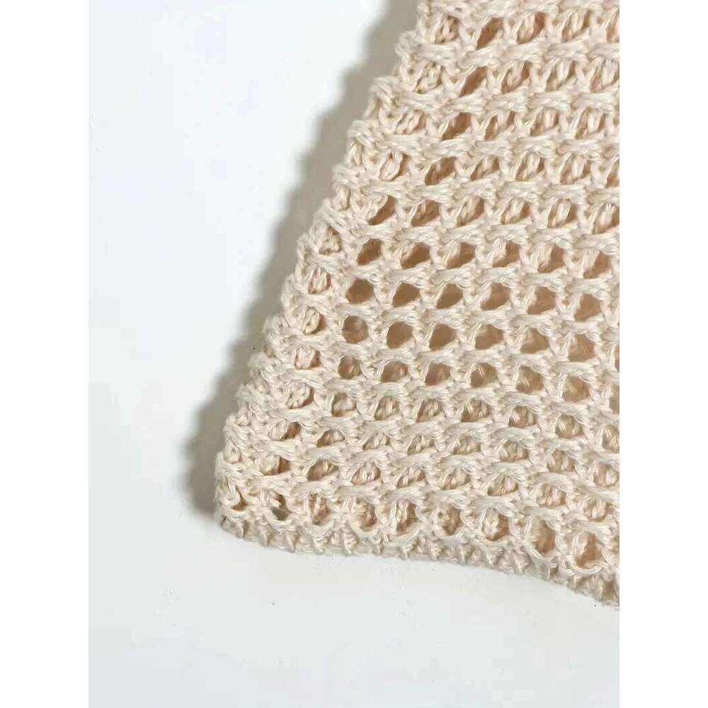 Crochet Knit Hollow Out Crop Top Long Sleeve Shrug Sweater Mesh Cover Ups Cardigan Streetwear Pullover Women Clothes Y2k