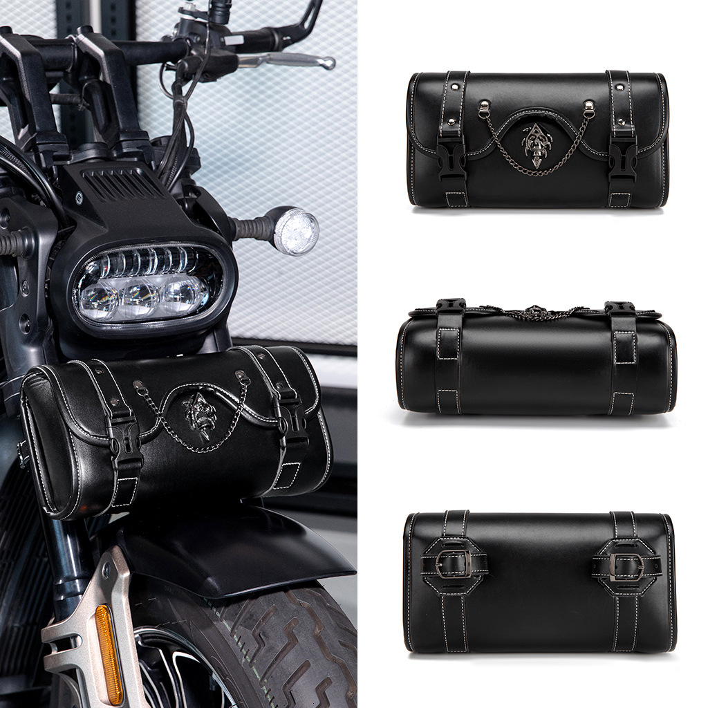 Punk Waterproof Rear Harley Storage Hanging Riding Bag Motorcycle Modification Equipment Accessories ddmymoon