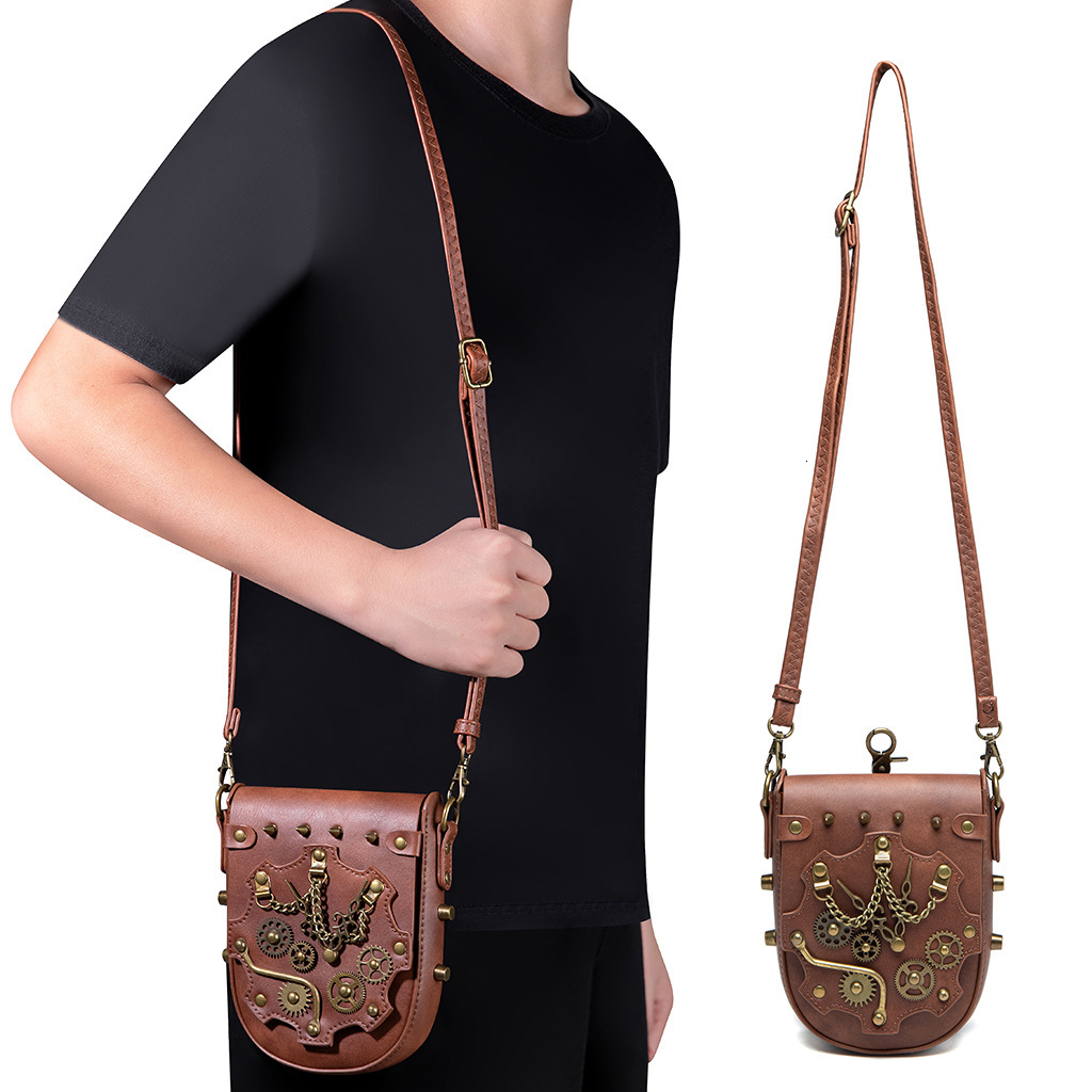 Medieval PU Heavy Craft Dumpling Bag Niche Women's Single Shoulder Crossbody Phone Coin Purse ddmymoon