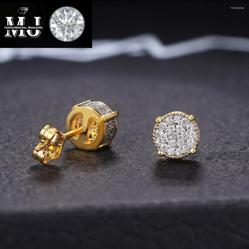 Stud Sier Earrings Vvs moissanite Men Women Hip Hop Rock Rapper Band Dinner Party Designer Jewelry