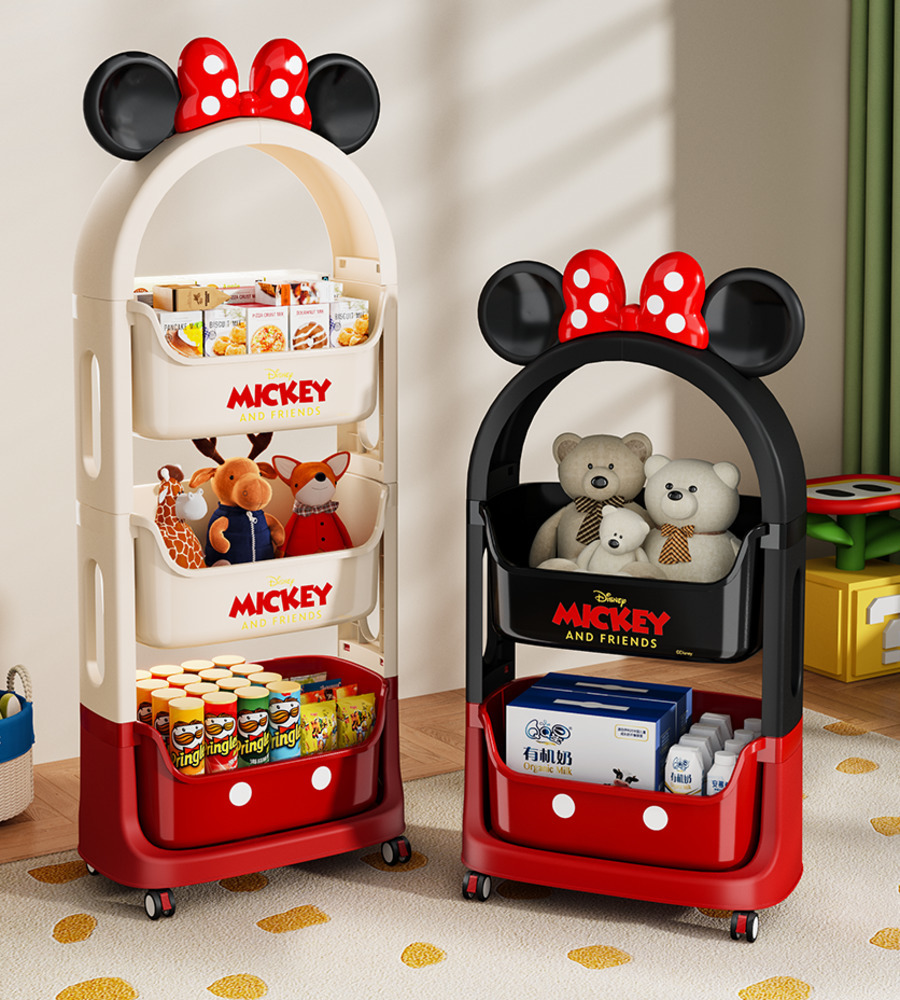 Storage Rack Living Room Floor-standing Multi-layer Snack Rack Home Bedroom Bedside Table Childrens Toy Rack Small Cart 250728