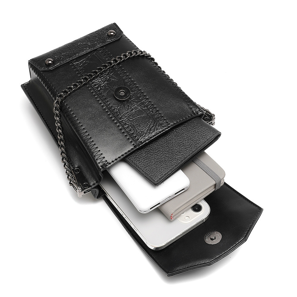 Guangzhou Bags for Women 2025 New Punk Niche Women's Single Shoulder Crossbody Gothic Small Bag ddmymoon