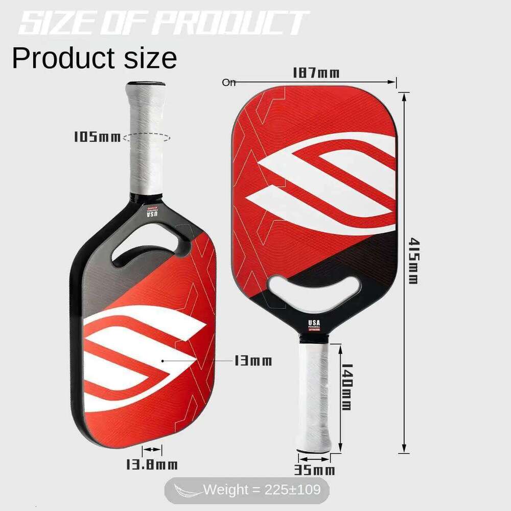 USAPA Approved 16Mm Pickleball Paddle - T700 Carbon Fiber High End Matte Faced For Tournament Performance