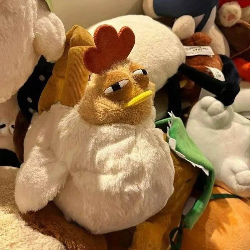 Internet Celebrity Big Rooster Plush Handbag Cute Large-capacity Creative Fashion Storage Personalized Small Bag Purse