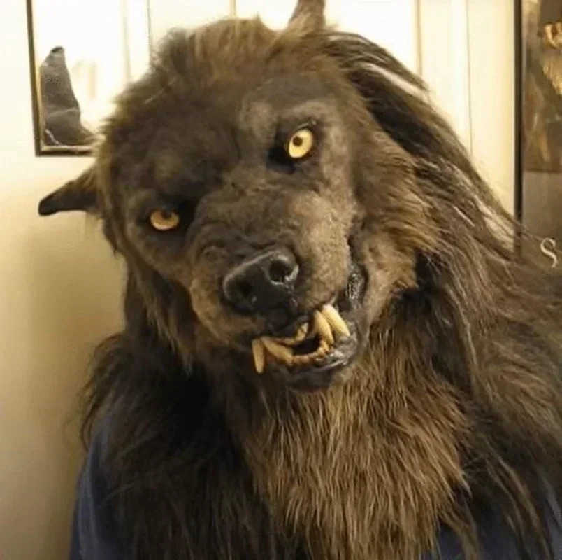 Halloween Werewolf Headgear Party Scary Decor Headgear Latex Wolf Head Mask T250728
