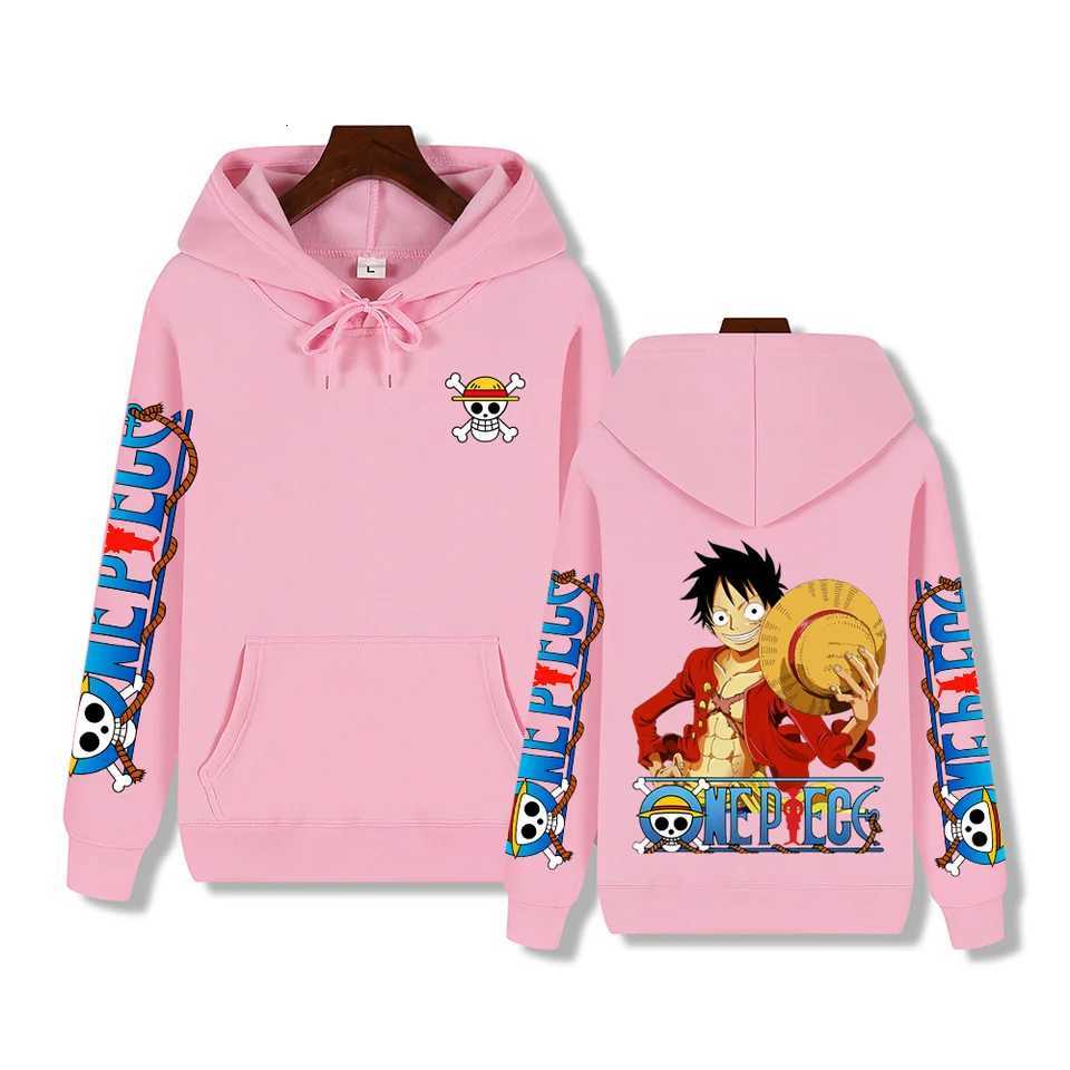 One piece sport Luffy printed autumn and winter comfortable thick mens high-quality casual warm street hoodie W250408