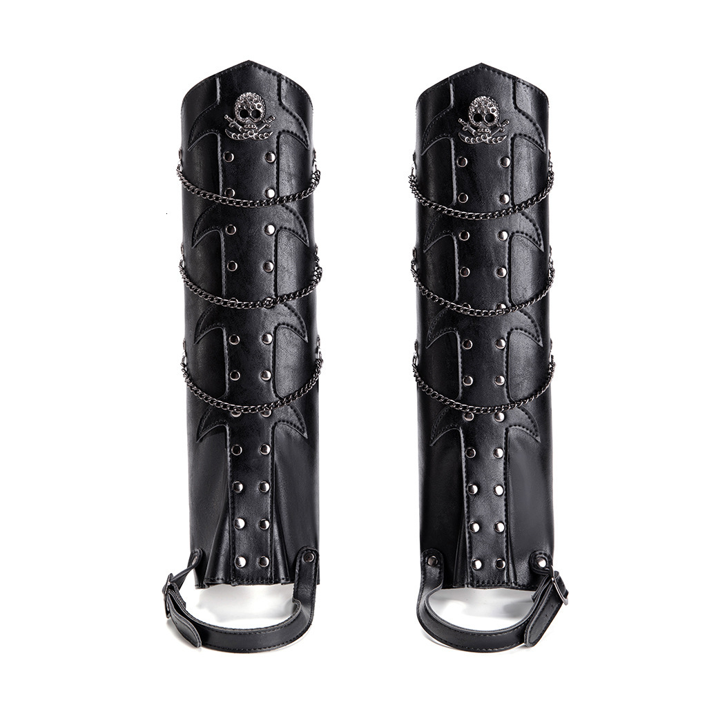 Dark Gothic Style Knight Boots Leg Cosplay Costume Accessories Adult Boot Film Performance Shoe Covers ddmymoon