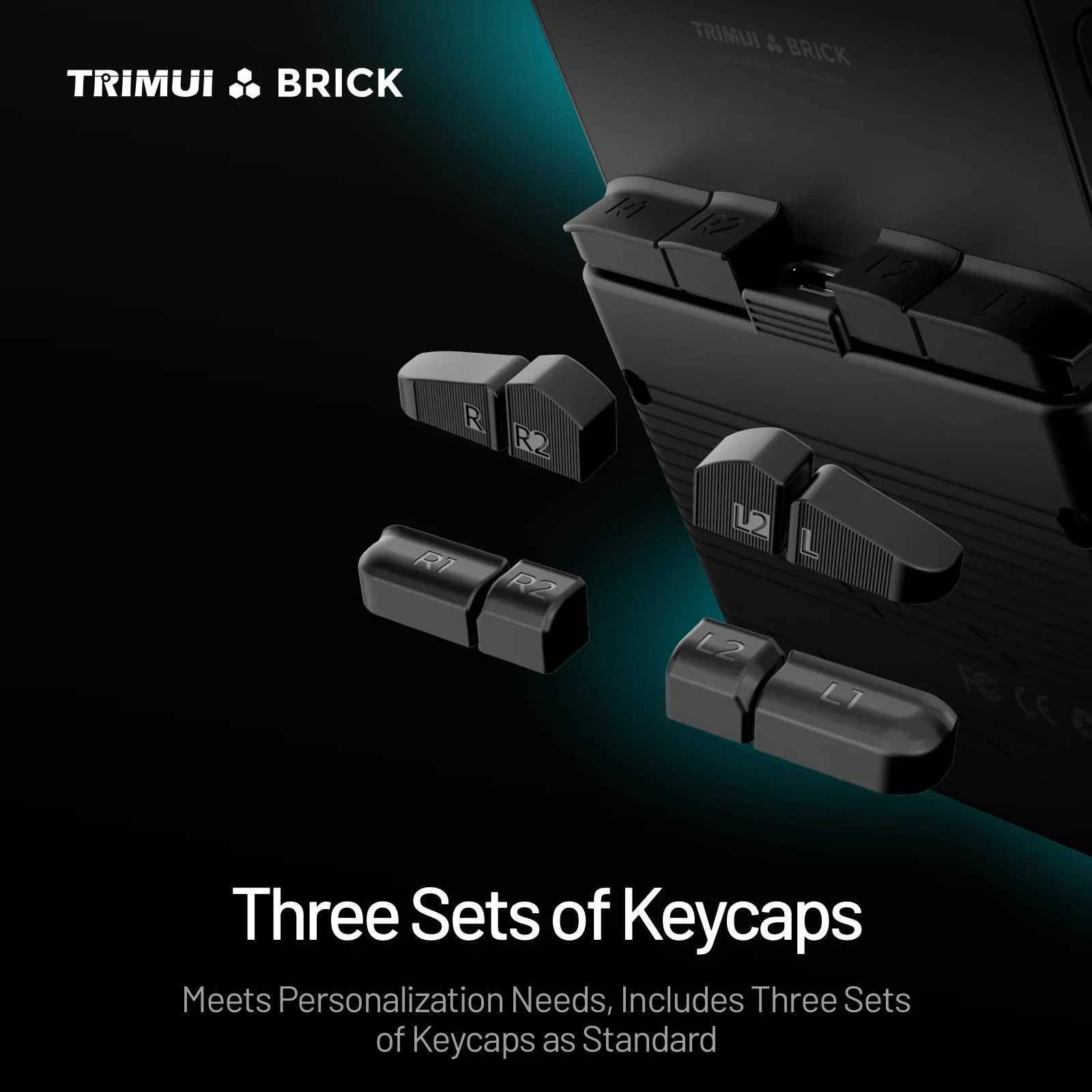 TRIMUI BRICK Handheld Game Console 3.2 IPS Sn A133P Linux System Trimui UI Metal Back Panel Key LED Lighting Keycaps S250628