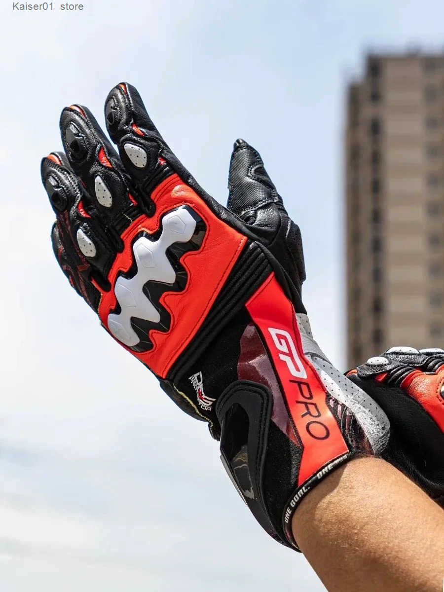 Motorcycle Gloves For Italy GP R4 Racing ather Men Motocross Gloves Anti-Drop Wear-Resistant Moto Glove Guantes Moto Z250725