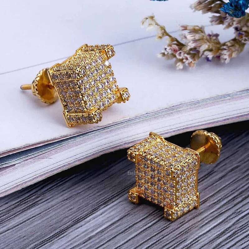 Sparkly diamond for women men earrings brand designer Cubic crystal Dia Nothing earrings top quality jewelry