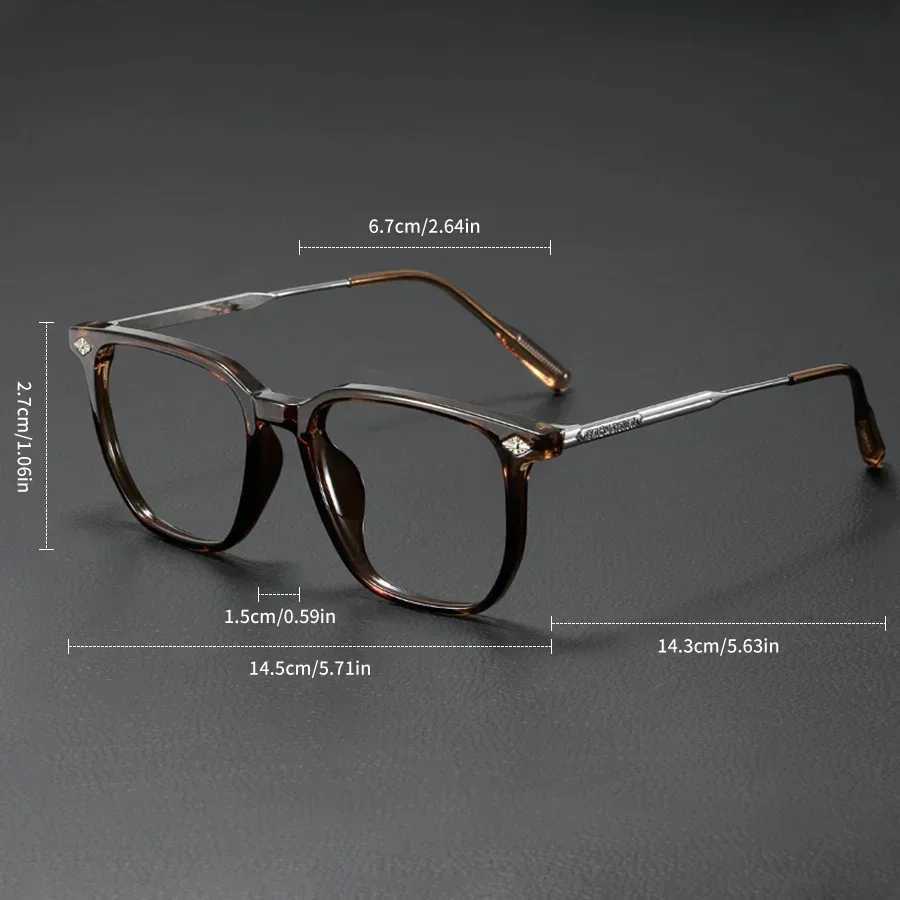 Fashion Optical Glasses Frame for Women Anti Blue Light Men Business Large Square Eyeglasses Vintage Prescription Eyewear Z250728