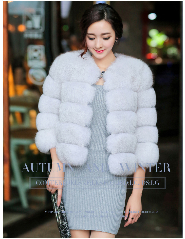 2023 Haining Faux Fur Finnish Fox Fur Full Fur Coat Short Style Special Offer 240921