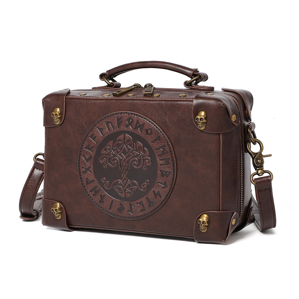 New Punk Style Embossed Women's Single Shoulder Crossbody Bag Handheld ddmymoon