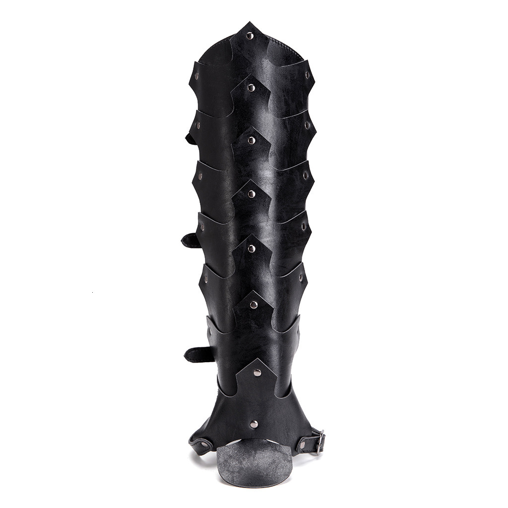 Dark Gothic Style Knight Boots Leg Cosplay Costume Accessories Adult Boot Film Performance Shoe Covers ddmymoon