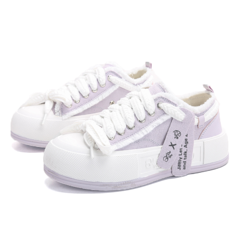 Q.Vonton Women's Low Top Sneakers - Versatile Casual Shoes with Thick Sole for Spring/Summer