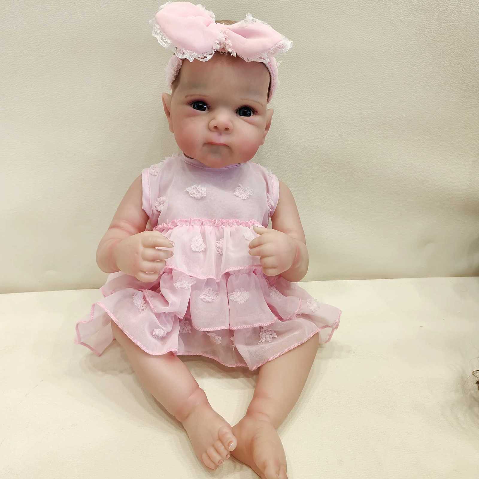 18-inch Lifelike Full Body Bettie Reborn Baby Newborn Doll Cuddly Baby Multiple Layers Painting 3D Skin with Hand Drawn Hair W250728