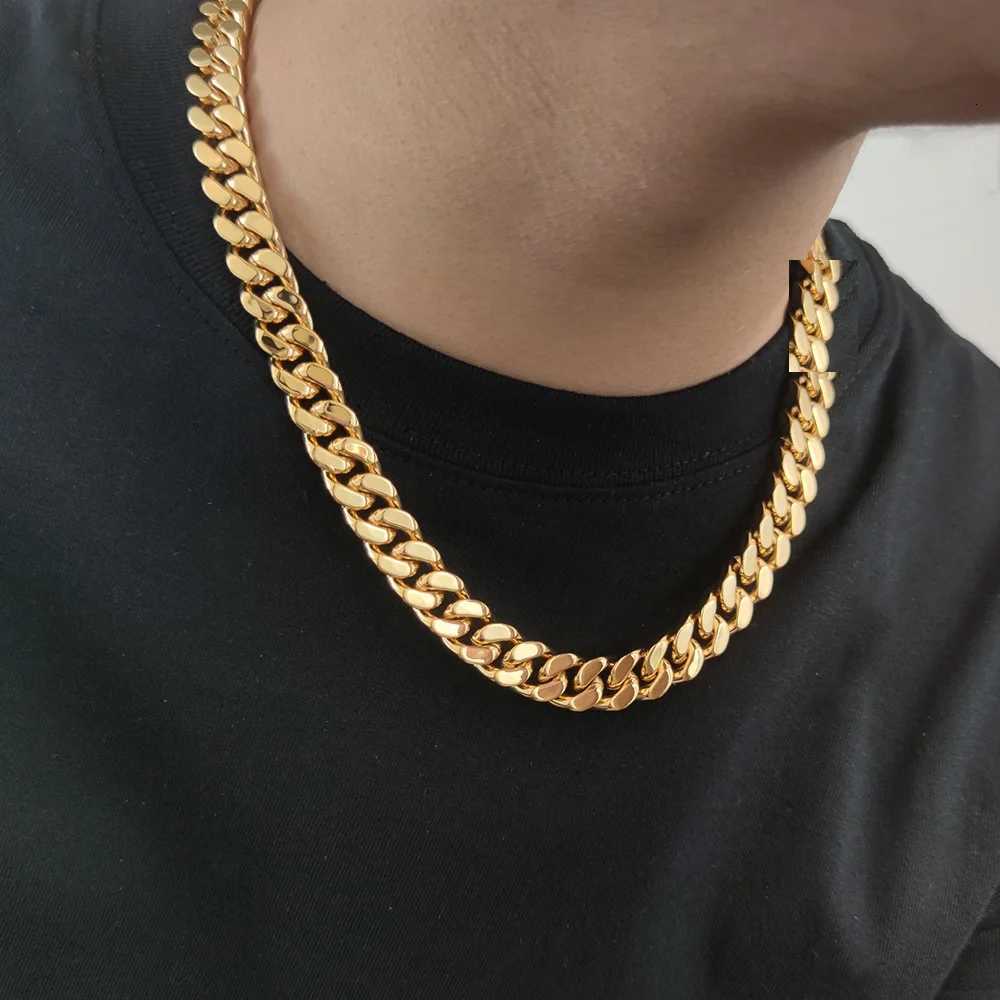 316L Stainless Steel Cuban Link Chain Trendy Necklace for Men and Women Fashion Jewelry No Fading XJ250708