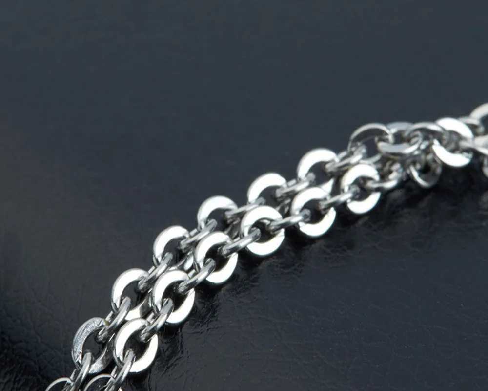 1Pc 1.2mm-4mm Stainless Steel Link Chain DIY Necklaces Jewelry Making 40cm -90cm Chain with Lobster Clasp XJ250708
