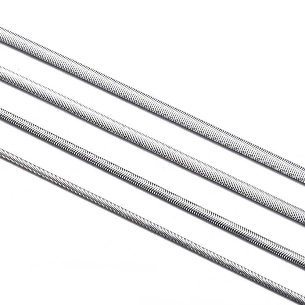 1.5-6mm Width Stainless Steel Flat Snake Chain Necklace Waterproof Snake Chain for Men and Women Gift Necklace Jewelry Dropship XJ250708