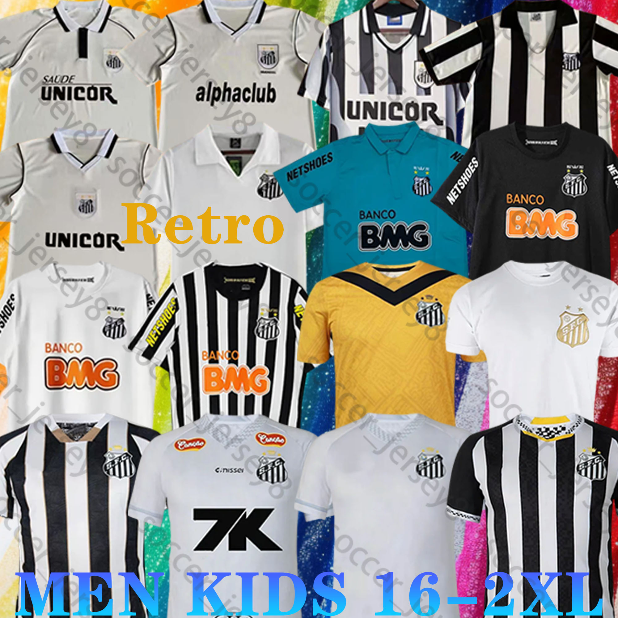 2012 2013 Santos retro soccer jersey 12 13 NEYMAR JR Ganso Elano Borges Felipe Anderson ROLLHEISER GUILHERME FURCH vintage classic 24 25 26 men football shirt kids kit