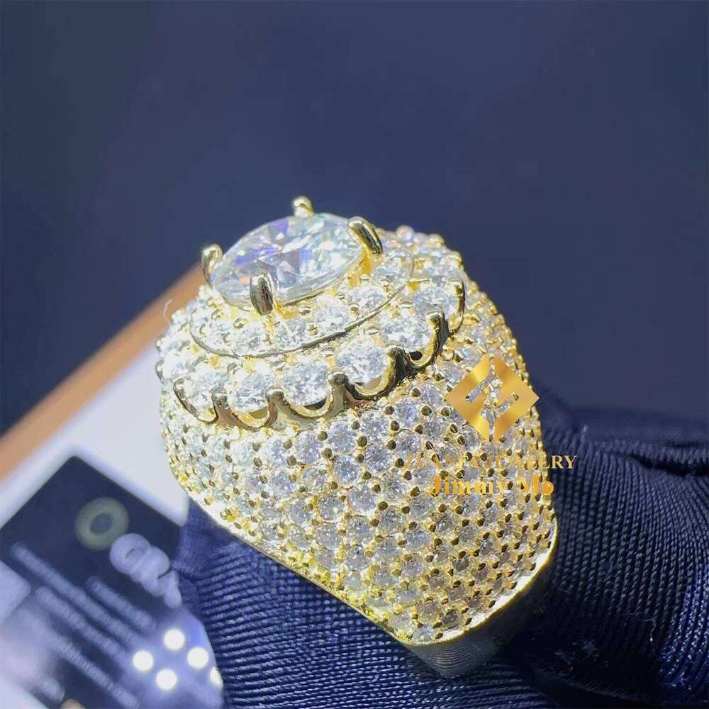 Drop Shipping Price GRA Certificates Sier Pass Tester VVS1 Moissanite Jewellery Dia Full With Iced Out