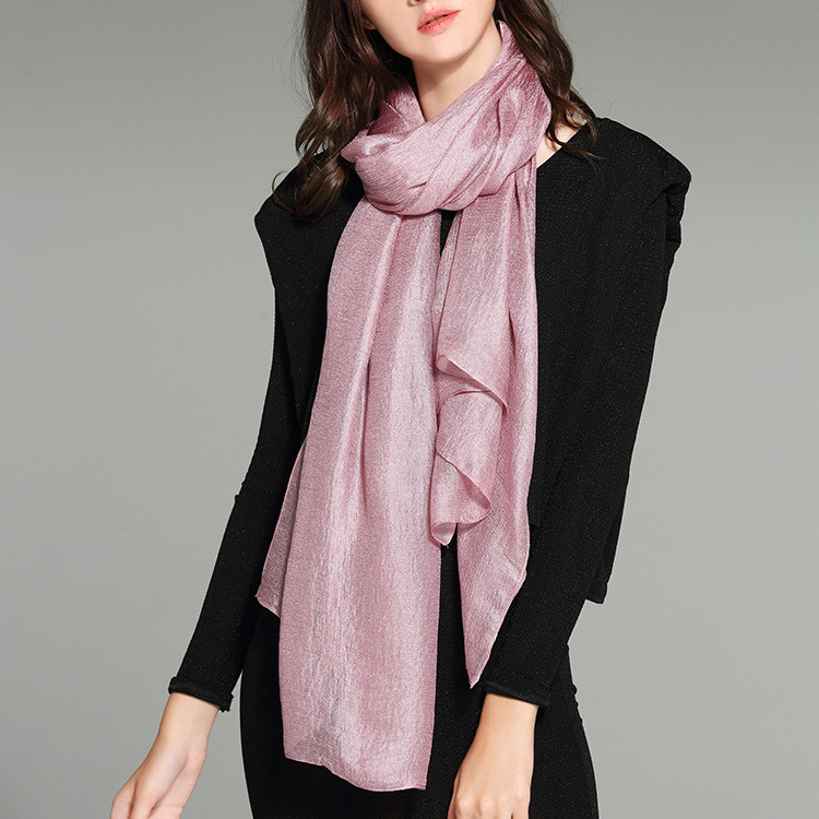 K1528 New Dutch linen long sunscreen beach towel shawl cotton and linen solid color scarf pearl light gift scarf female