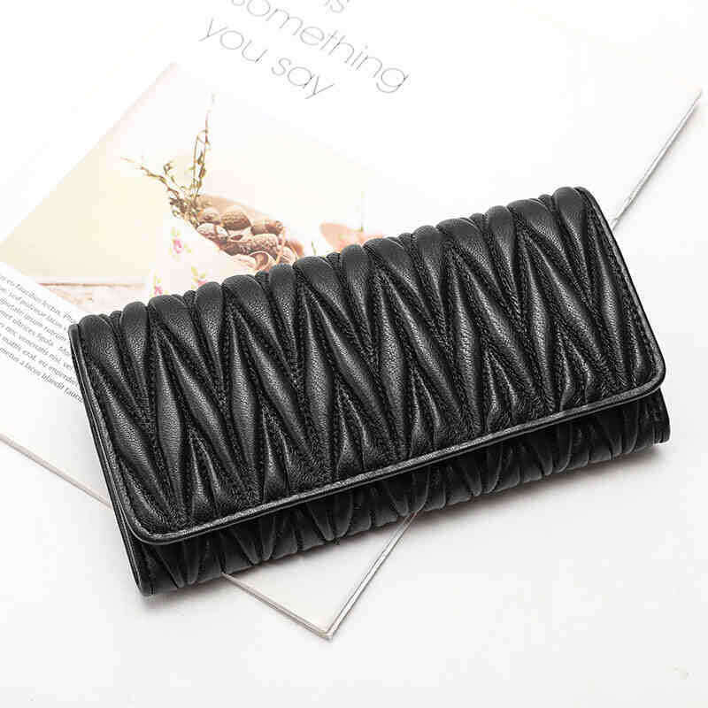 Designer bag Luxury bag Small C Style MIU Clutch Genuine Leather Card Holder Solid Color Women's Long Wallet
