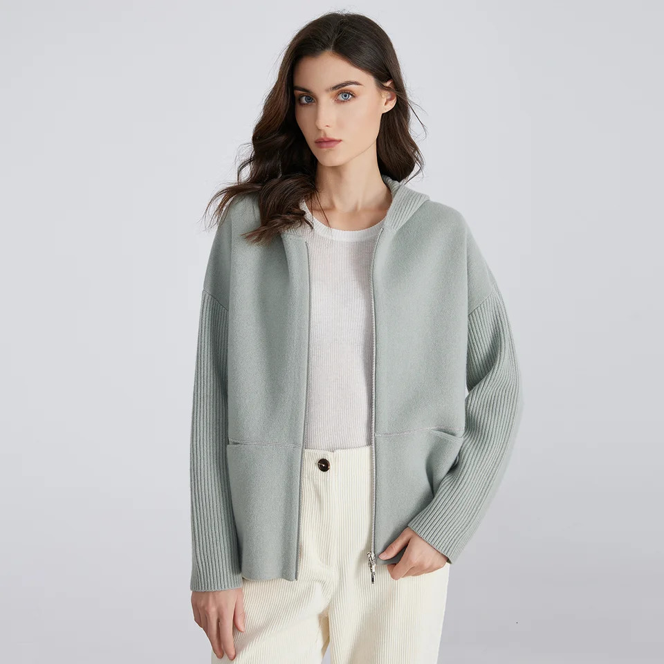 937 y Womens Clothing Hooded Wool Coats Winter Long Sleeve Clothes 250728