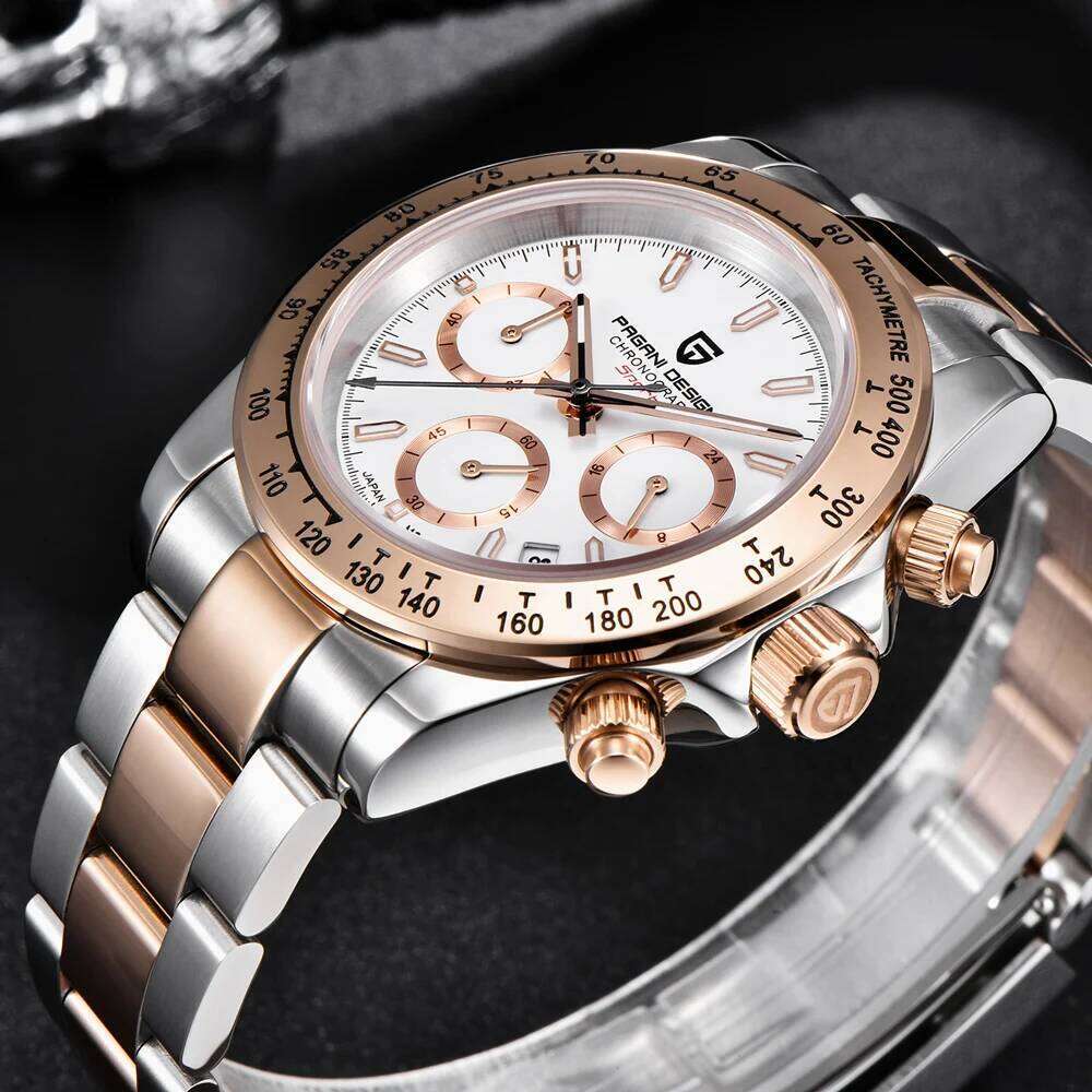 Gold 1644 DESIGN 2025 New Men's Watches Top Brand Mens Quartz Wrist Watch Men Chronograph Waterproof