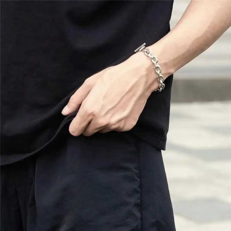 8MM Men O-Chian Bracelet 316L Stainless Steel Jewelry Simple Fashion Hip Hop Punk Style Bangle W250728