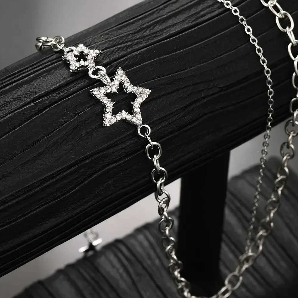 Star Zircon Pendant Necklace Sweet Cool Heart Clavicle Chain for Women Trendy Fashion Jewelry Gift Z250910