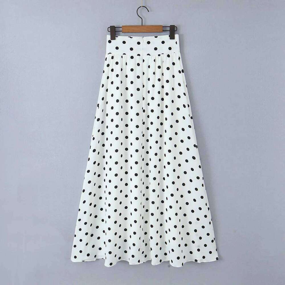 Quatlity 2 Piece Women Dress Set V-neck Puff Sleeve Short Tops And Split High Waist Long Skirt