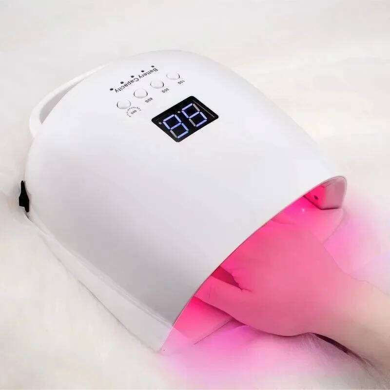 NEW Rechargeable 86W UV LED Lamp Cordless Dryer Gel Polish Professional Nail Art Manicure Tools for Home and Salon