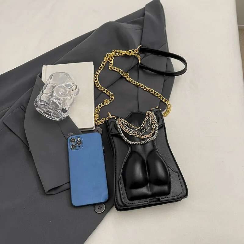 Designer Luxury Creative Personality Crossbody Bags For Women Trend Fashionable Mobile High Quality Leather Shoulder Bag Woman