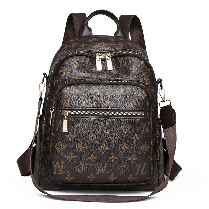 Designer bag 2025 Trendy Fashion Backpack for Women Light Luxury Retro Style Large Capacity Student Commuter Bag Backpack School Bag