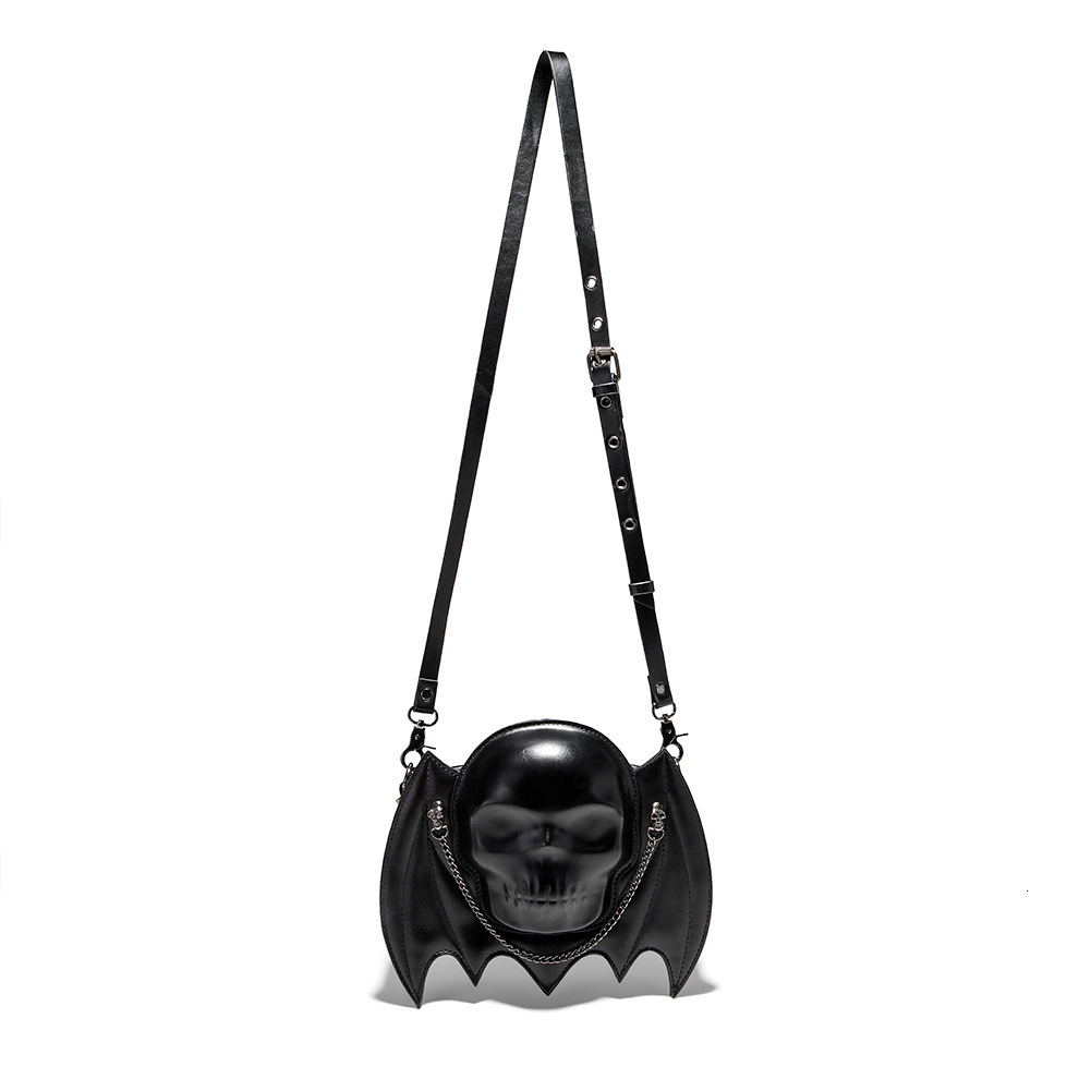 New Punk Style Creative Bat Design Skull Head Women's Shoulder Crossbody Bag ddmymoon